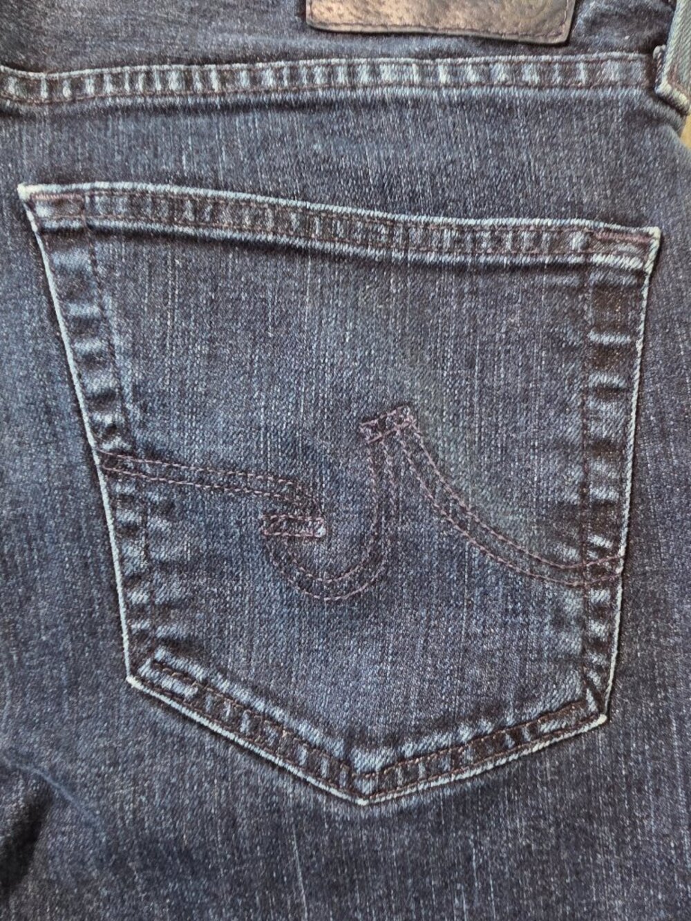 AG Adriano Goldschmied Matchbox Slim Straight Jeans Men's 34x30 Dark Wash USA Ma - Picture 10 of 11